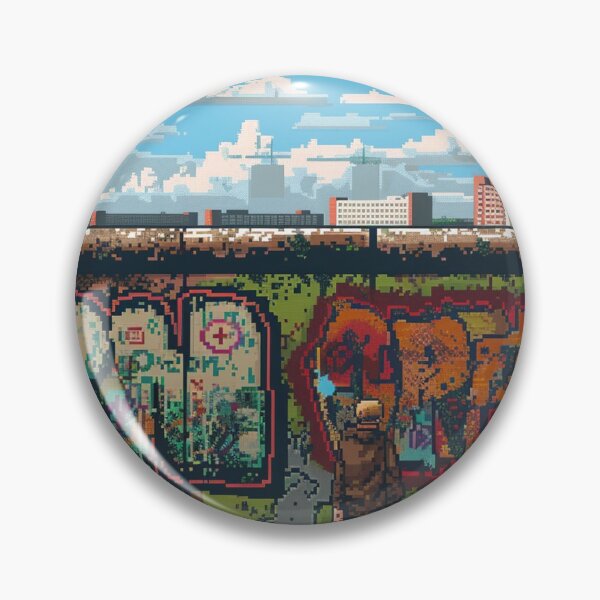 Item preview, Berlin Wall Pixel Art  designed and sold by SaintCurio.