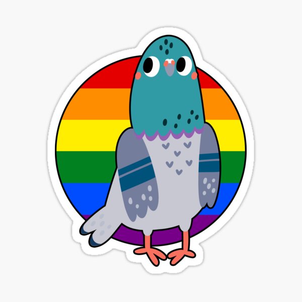 Item preview, Pride Pigeon designed and sold by ashandnettle.