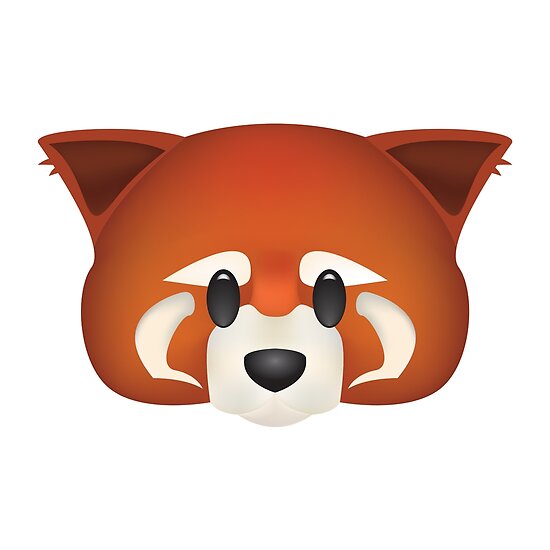 "Red Panda Emoji" Posters by LinearStudios Redbubble
