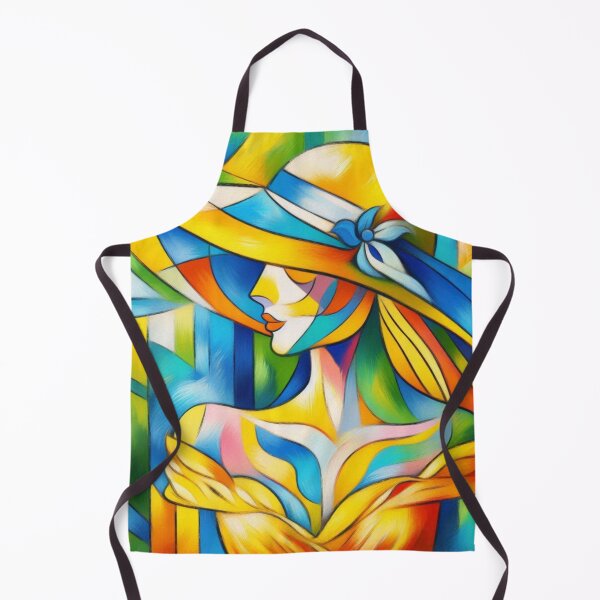 Item preview, Lady In Yellow Sundress And Hat Abstract designed and sold by CL JOHNSON.
