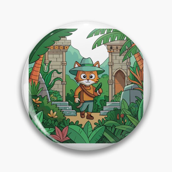Item preview, Adventures of a Cat Explorer in the Dense Wilderness designed and sold by omerfdln34.