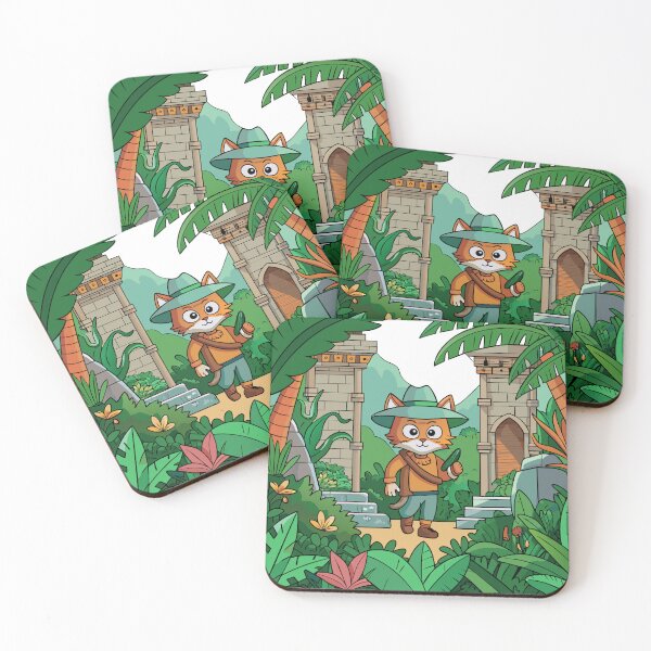 Item preview, Adventures of a Cat Explorer in the Dense Wilderness designed and sold by omerfdln34.