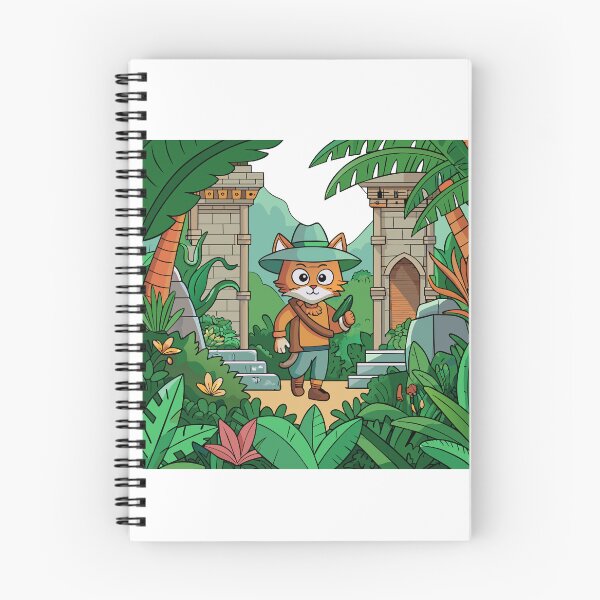 Item preview, Adventures of a Cat Explorer in the Dense Wilderness designed and sold by omerfdln34.