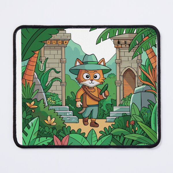 Item preview, Adventures of a Cat Explorer in the Dense Wilderness designed and sold by omerfdln34.