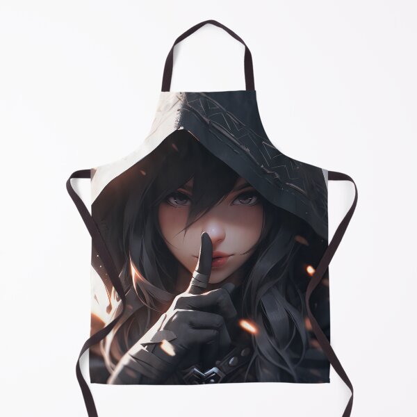 Item preview, Dark Mysterious Hodded Stealth Silence Anime Girl designed and sold by bubblegoth.