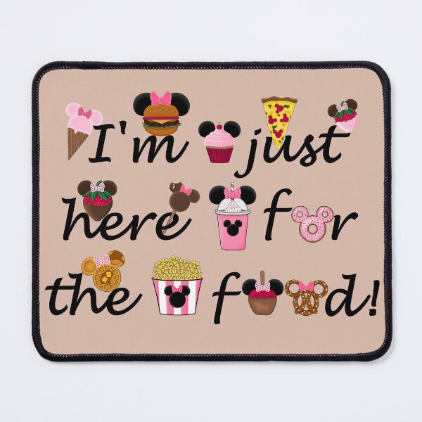 Item preview, I'm just here for the food (pink) designed and sold by amygoodman.