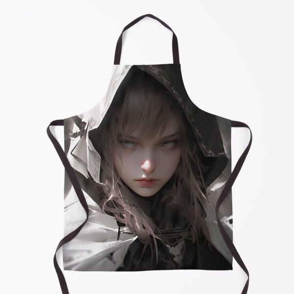 Item preview, Hooded Stealth Dark Fantasy Anime Girl designed and sold by bubblegoth.