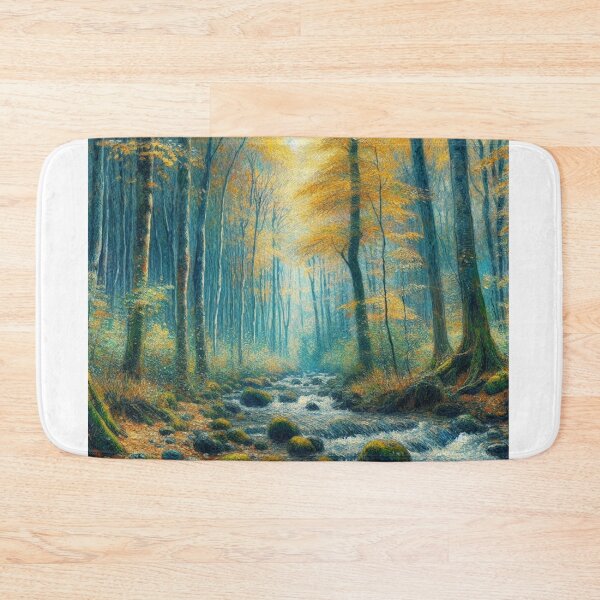 Item preview, Creek In A Maple Forest Home Cabin designed and sold by CL JOHNSON.