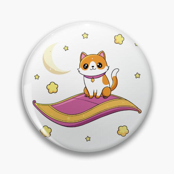 Item preview, Kawaii Cat Soars on a Magical Flying Carpet Through Mystical Skies designed and sold by omerfdln34.