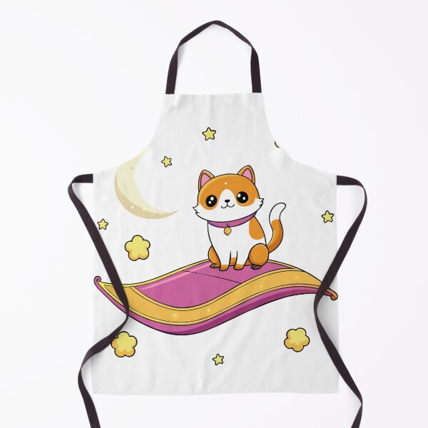 Item preview, Kawaii Cat Soars on a Magical Flying Carpet Through Mystical Skies designed and sold by omerfdln34.