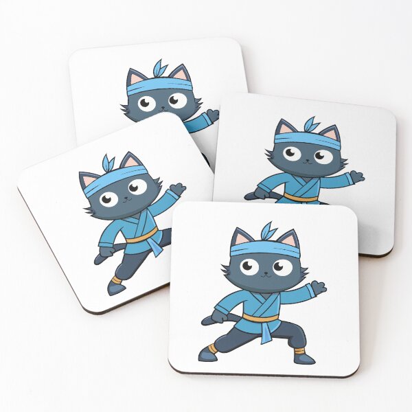 Item preview, Kitty Ninja Masters Martial Arts in Tranquil Surroundings designed and sold by omerfdln34.