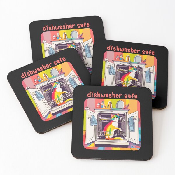 Item preview, Dishwasher Safe With Funny Cat designed and sold by LadyGoodwill.
