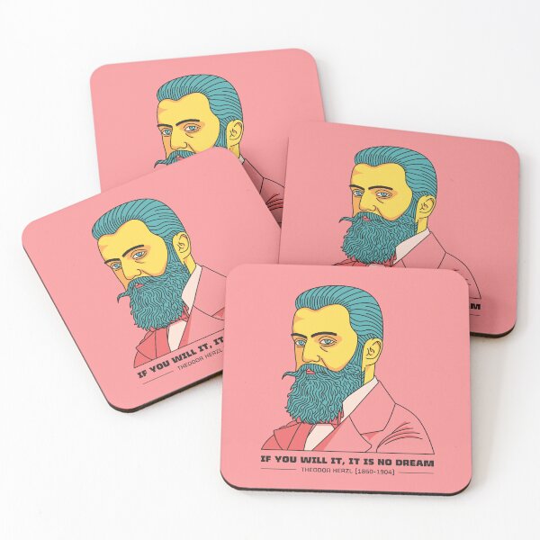 Item preview, Theodor Herzl as trendy hipster; vector design designed and sold by GreissDesign.