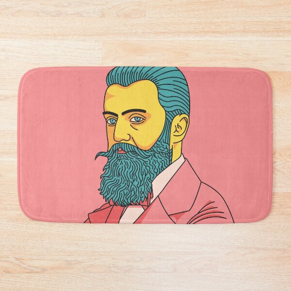 Item preview, Theodor Herzl as trendy hipster; vector design designed and sold by GreissDesign.