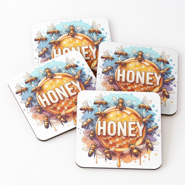 Item preview, Honey with Bumblebees designed and sold by PassionforLove.