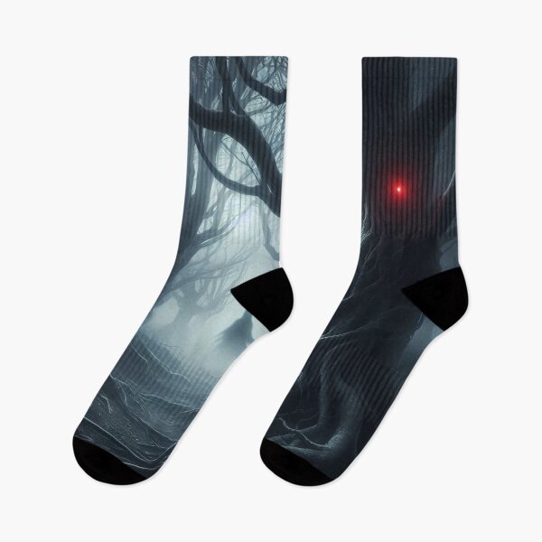 Item preview, Mysterious Figure Shrouded in Mist Amongst Twisted Trees at Dusk designed and sold by aminz4.