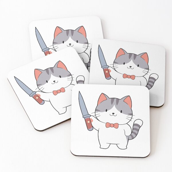 Item preview, Cat with a Knife Peeker designed and sold by WhelmdStudios .