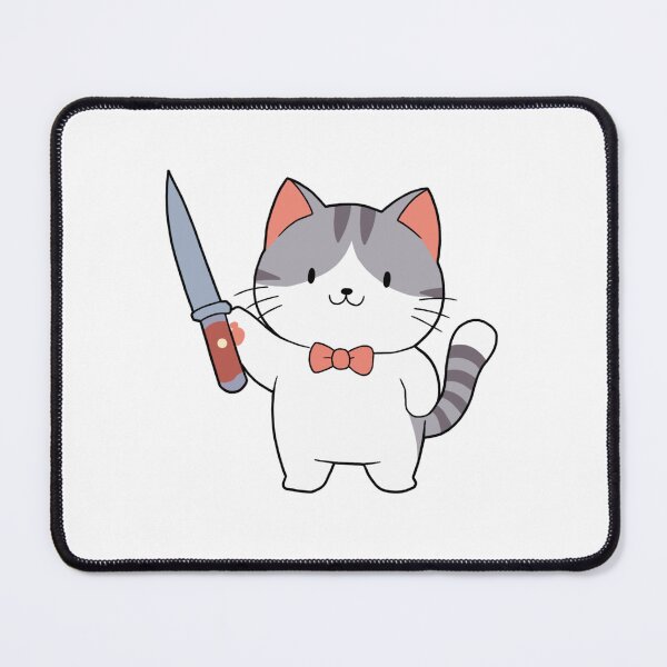 Item preview, Cat with a Knife Peeker designed and sold by WhelmdStudios .