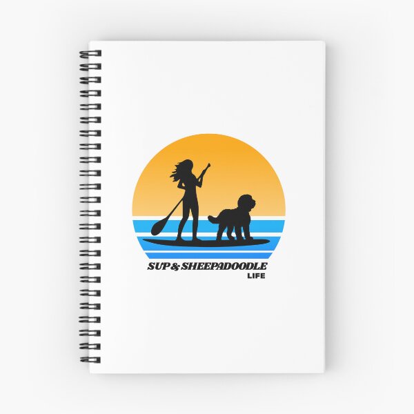 Item preview, SUP and Sheepadoodle Standup Paddleboarding Dog Mom designed and sold by Guarddogdrive.