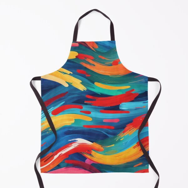 Item preview, Abstract Colorful Paint Brush Strokes Pattern designed and sold by calibrit.