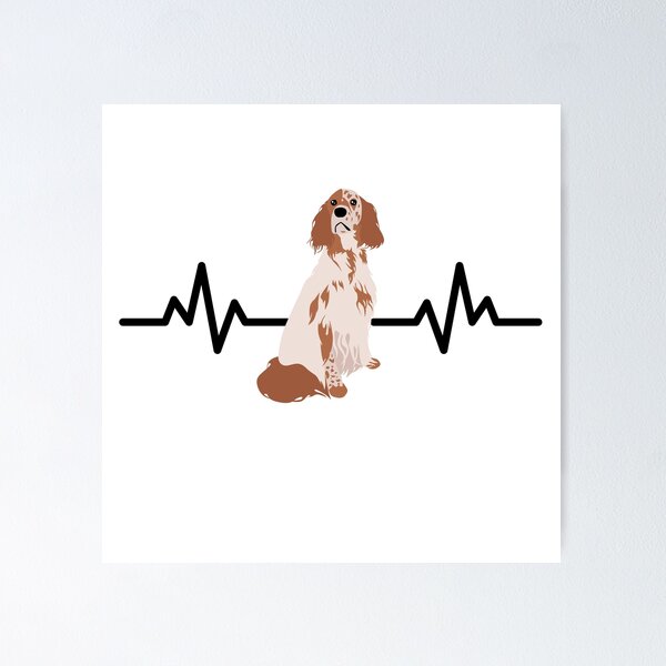 Item preview, English Setter Heartbeat designed and sold by TheAnimalZ00.