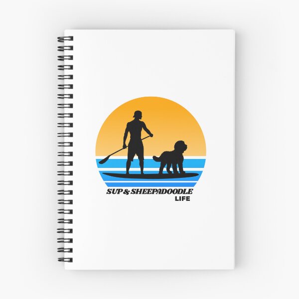 Item preview, SUP and Sheepadoodle Life Standup Paddleboarding Dog Dad designed and sold by Guarddogdrive.
