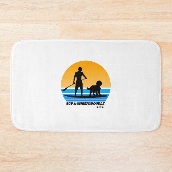 Item preview, SUP and Sheepadoodle Life Standup Paddleboarding Dog Dad designed and sold by Guarddogdrive.