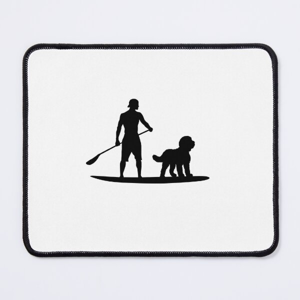 Item preview, Mens SUP Standup Paddleboarding Sheepadoodle Dog Dad designed and sold by Guarddogdrive.