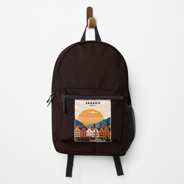 Item preview, Bergen Norway Abstract Travel and Tourism Advertising Print designed and sold by posterbobs.