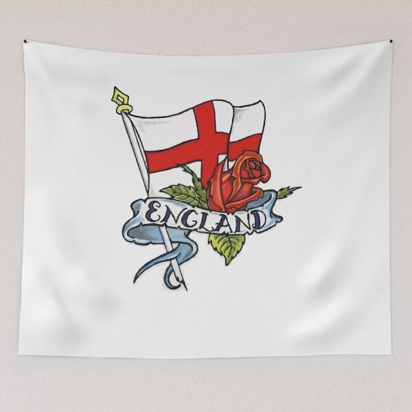 Item preview, England British flag english rose designed and sold by LaughingProf.