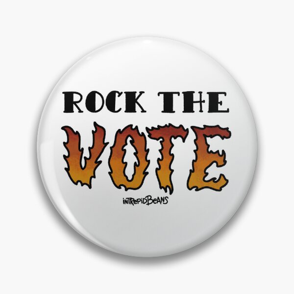 Item preview, “Rock The Vote” Flash Tattoo designed and sold by IntrepidBeans.
