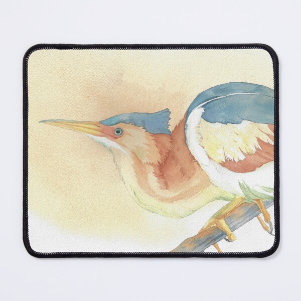Item preview, Least bittern watercolor bird portrait designed and sold by L'Atelier Oranjade.