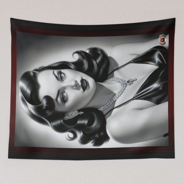 Item preview, Portrait Of Adabrielle Saskiya Beautiful AI Concept Art Illustration by Xzendor7 designed and sold by Xzendor7 Digital Art Creations.
