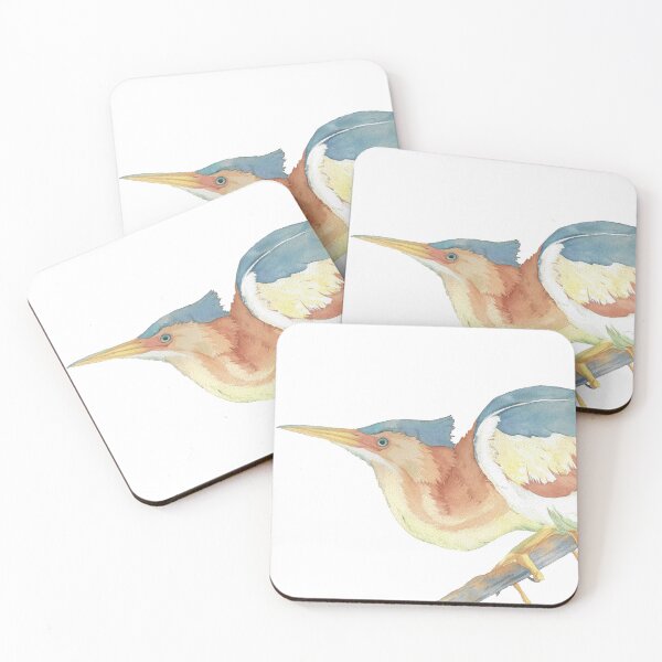 Item preview, Least bittern watercolor bird portrait v2 designed and sold by L'Atelier Oranjade.