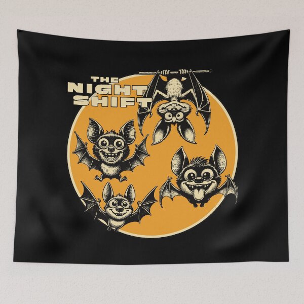 Item preview, Batty Night Shift designed and sold by raymondjmcd.