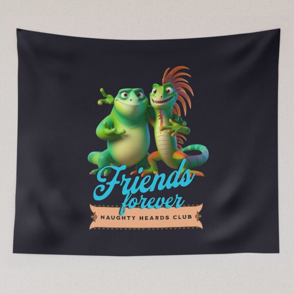 Item preview, Friends forever. Two friendly iguanas designed and sold by I-love-music.