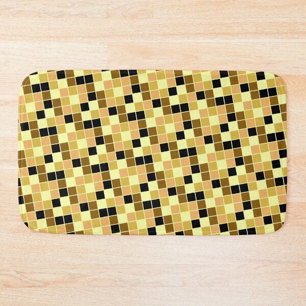 Item preview, Yellow Multicolor Square Blocks Print Seamless Cube Design designed and sold by Alchemy-A-La-G.