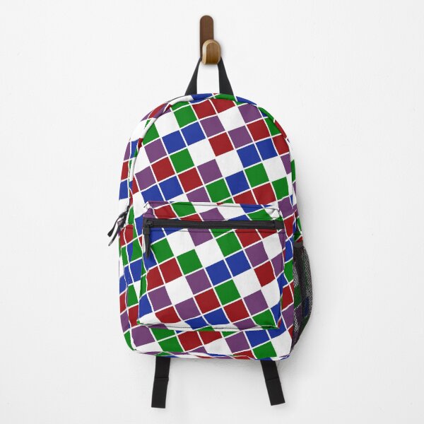 Item preview, Rainbow Multicolor Square Blocks Print Seamless Cube Design designed and sold by Alchemy-A-La-G.