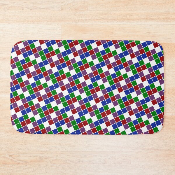 Item preview, Rainbow Multicolor Square Blocks Print Seamless Cube Design designed and sold by Alchemy-A-La-G.