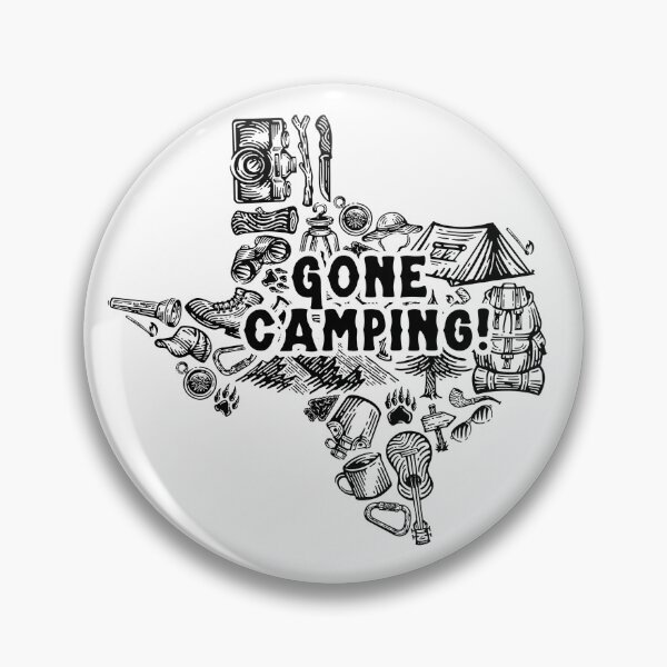 Item preview, Texas Gone Camping Map designed and sold by Neeshki.