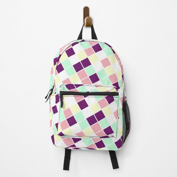 Item preview, Pastel Multicolor Square Blocks Print Seamless Cube Design designed and sold by Alchemy-A-La-G.
