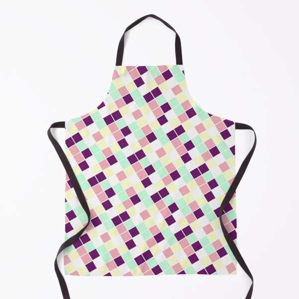 Item preview, Pastel Multicolor Square Blocks Print Seamless Cube Design designed and sold by Alchemy-A-La-G.