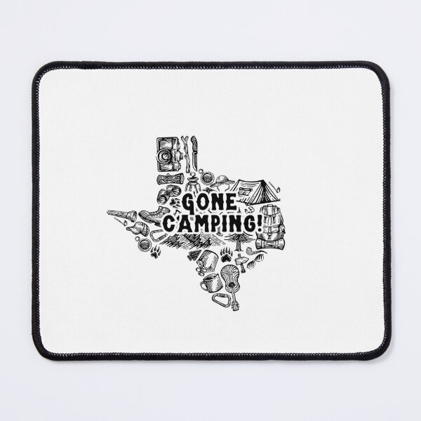 Item preview, Texas Gone Camping Map designed and sold by Neeshki.