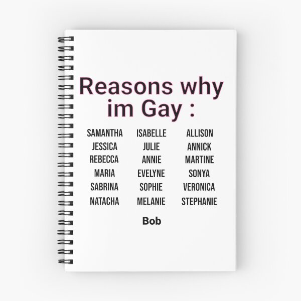 Item preview, Simple Reasons why im gay... funny name text designed and sold by JonathanP514.