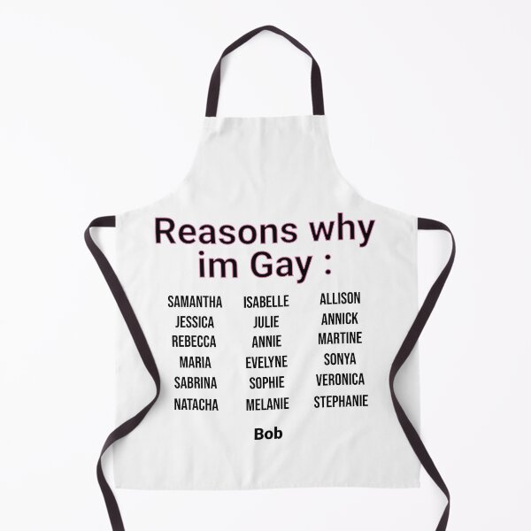Item preview, Simple Reasons why im gay... funny name text designed and sold by JonathanP514.
