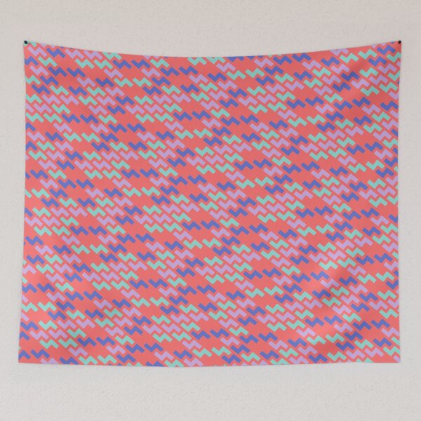 Item preview, Multicolor Jagged Line Seamless Lightning Bolt Print Pattern designed and sold by Alchemy-A-La-G.