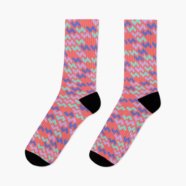 Item preview, Multicolor Jagged Line Seamless Lightning Bolt Print Pattern designed and sold by Alchemy-A-La-G.