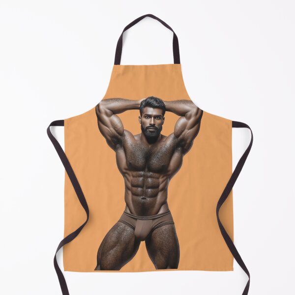 Item preview, Handsome dark-skinned man, very muscular and hairy designed and sold by Jevaz.