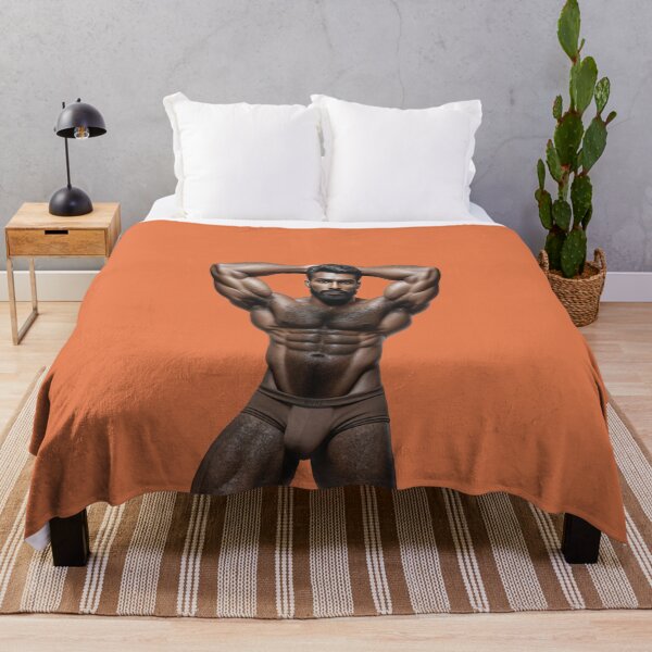 Item preview, Handsome dark-skinned man, very muscular and hairy designed and sold by Jevaz.