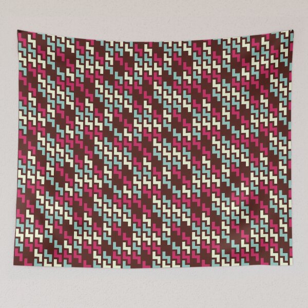 Item preview, Multicolor Jagged Line Seamless Lightning Bolt Print Pattern designed and sold by Alchemy-A-La-G.